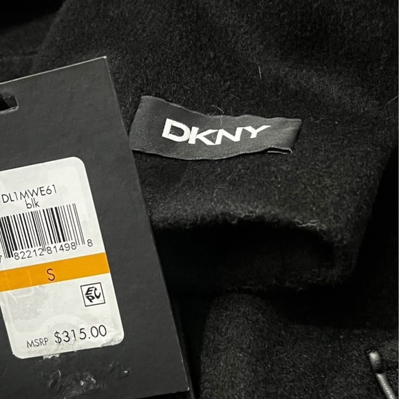 DKNY Classic Black Coat - Picture 2 of 2